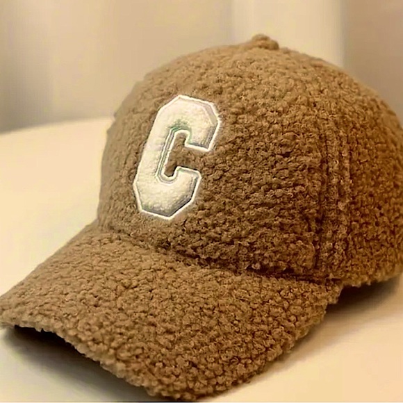 Accessories - Faux Shearling/Teddy/Baseball Cap - Camel